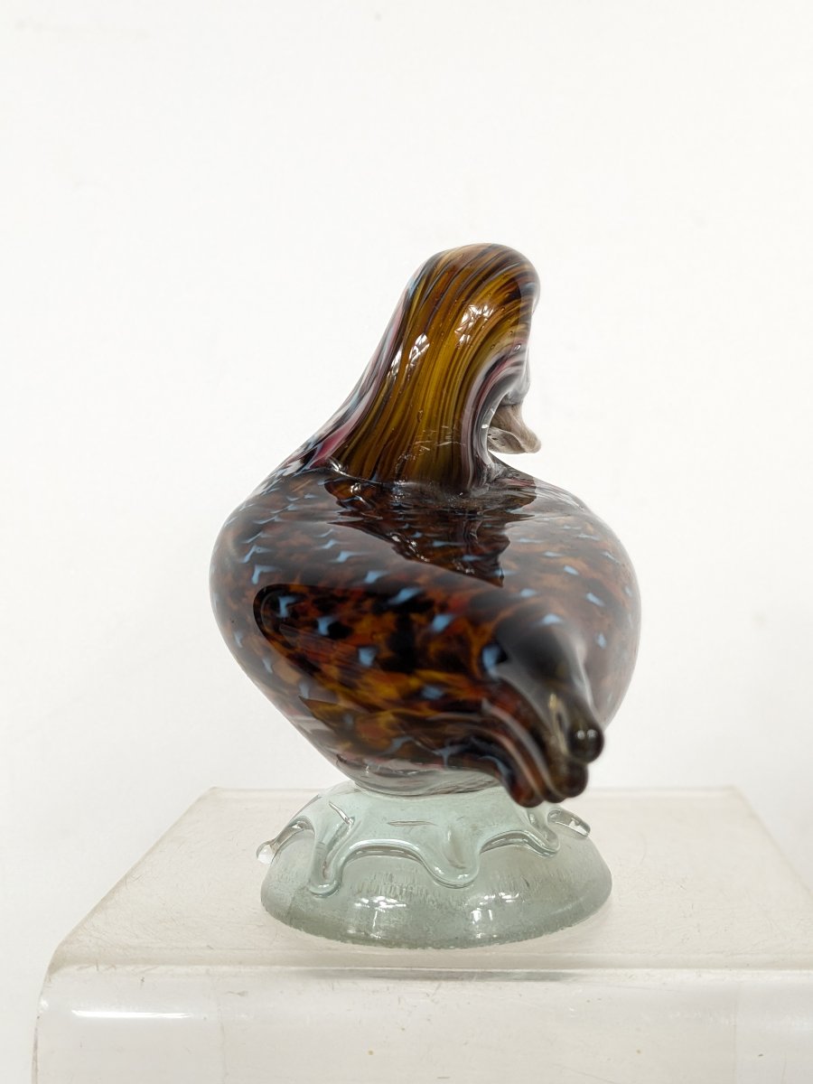 Blown-glass Duck - Second Half Of The 19th Century-photo-2