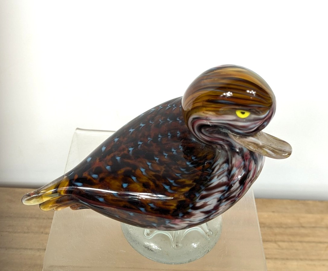 Blown-glass Duck - Second Half Of The 19th Century-photo-5