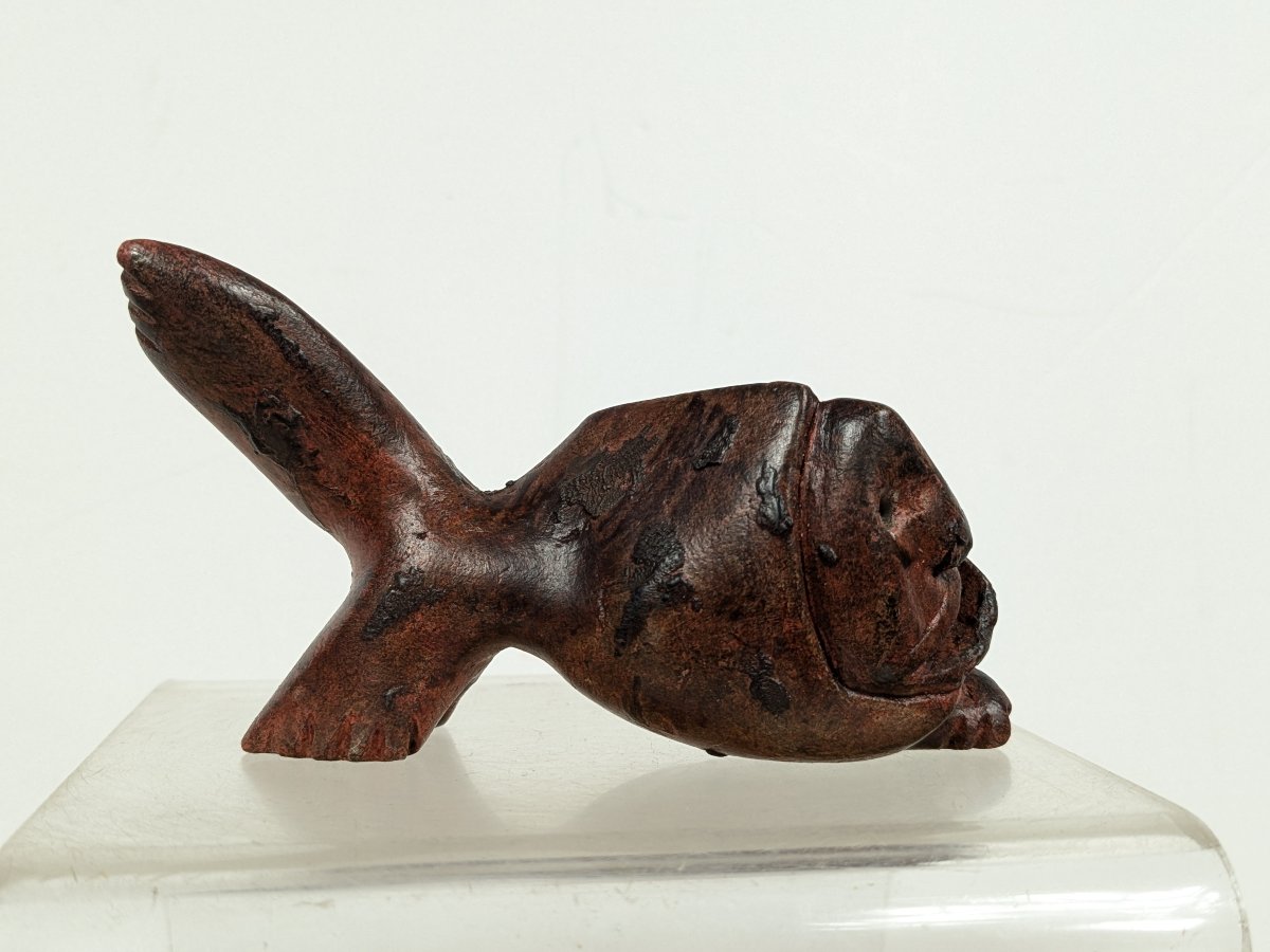 Figurine Inuit - travail milieu XXe-photo-3