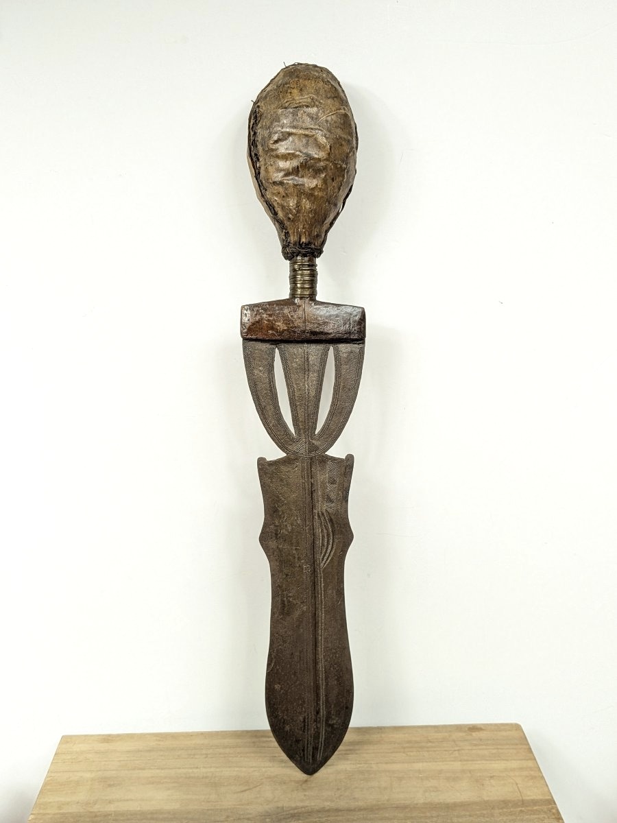 Ngombe Prestige Knife, Drc—early 20th Century.
