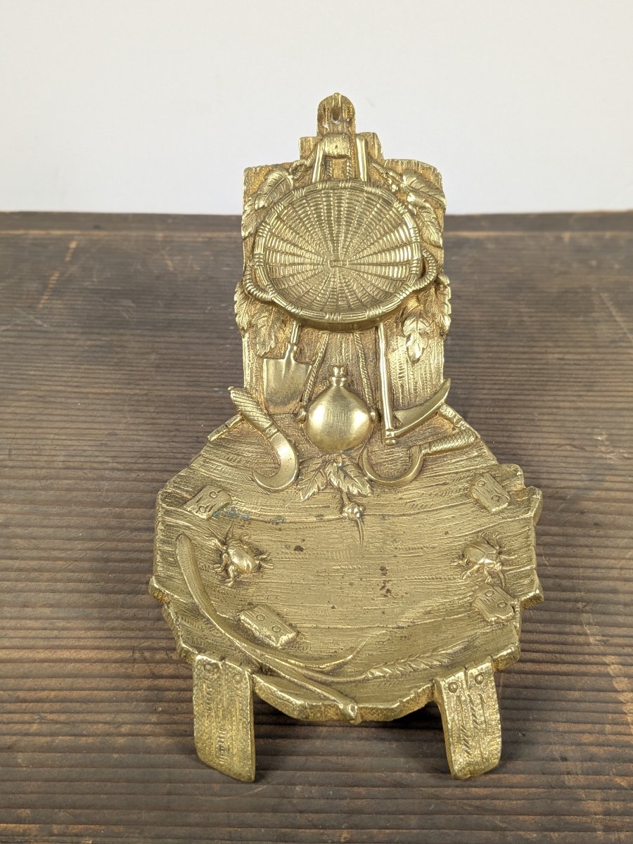 Porte montre circa 1850 - bronze à décor rustique-photo-2