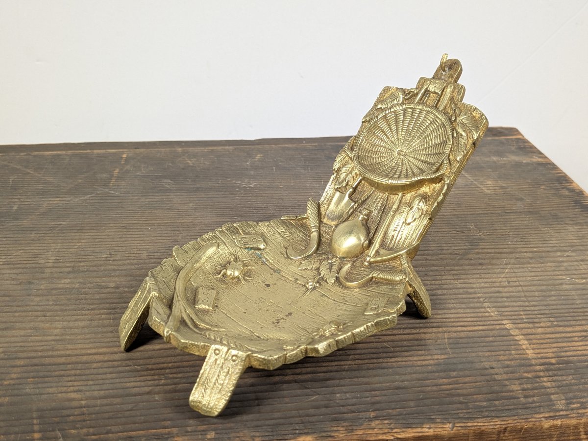 Porte montre circa 1850 - bronze à décor rustique