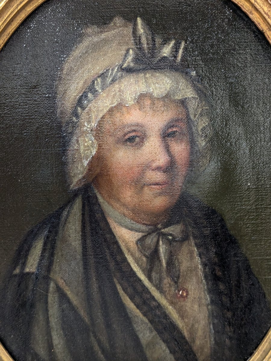 Portrait Of A Grandmother - Oil On Canvas, Circa 1850-photo-2