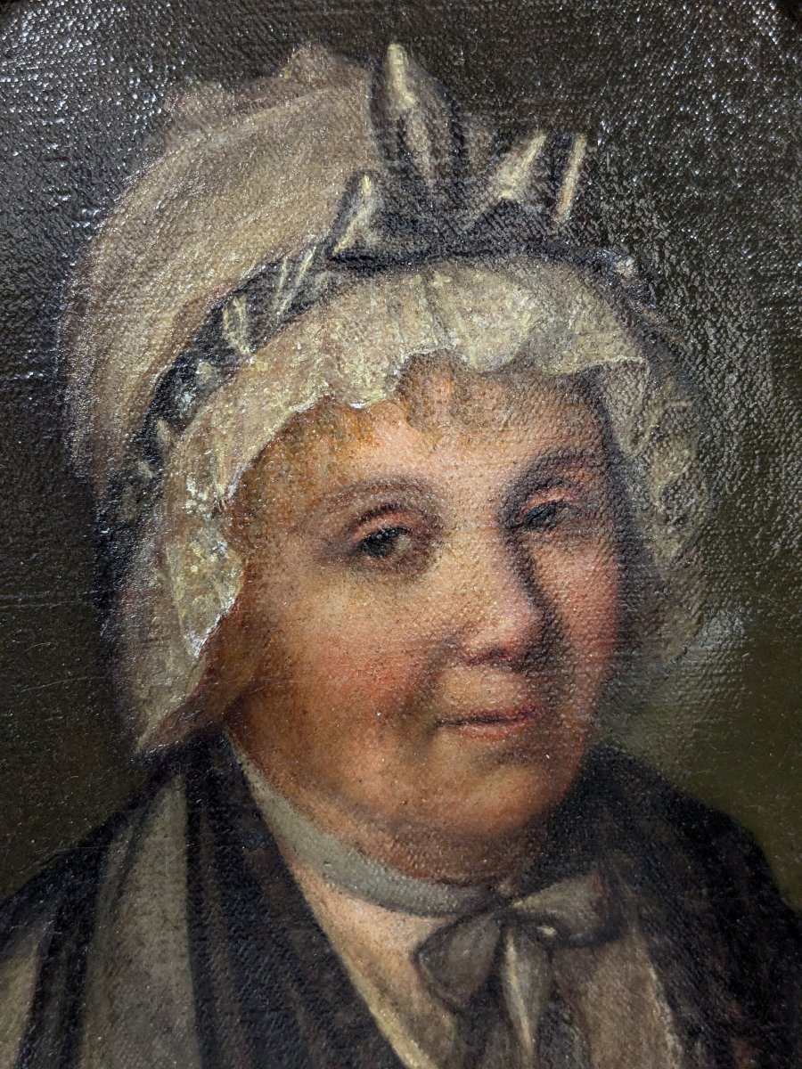 Portrait Of A Grandmother - Oil On Canvas, Circa 1850-photo-3