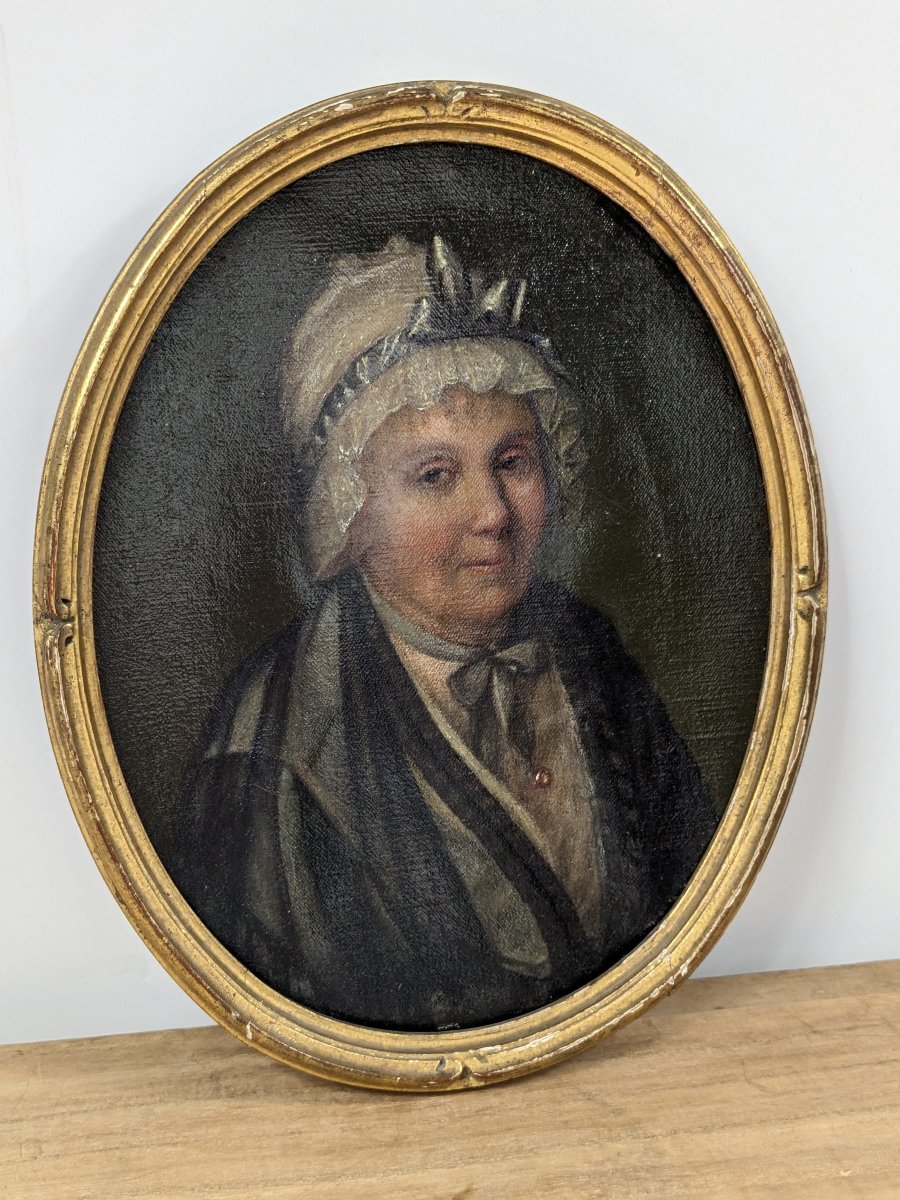 Portrait Of A Grandmother - Oil On Canvas, Circa 1850-photo-4