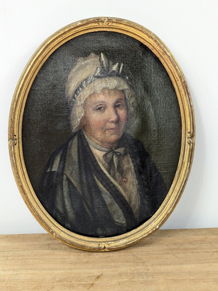 Portrait Of A Grandmother - Oil On Canvas, Circa 1850