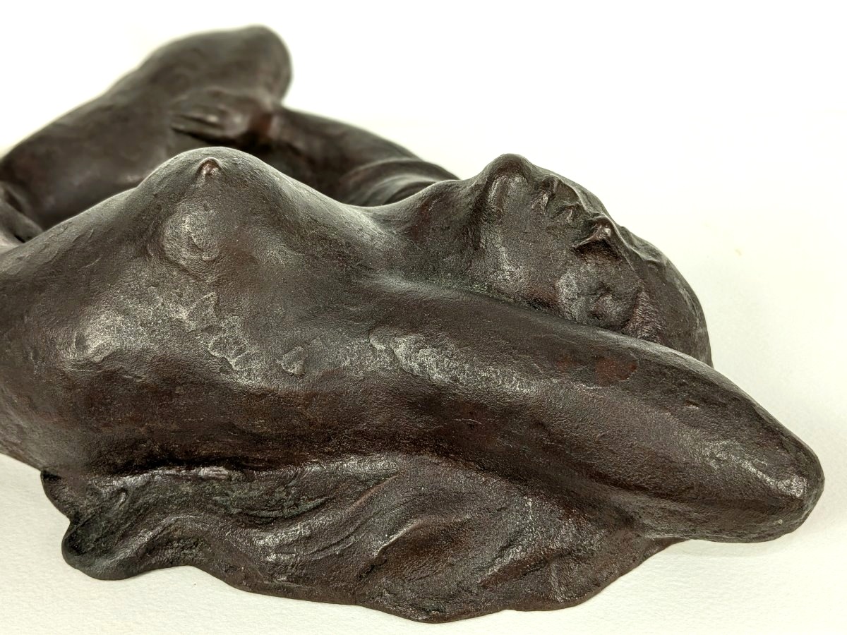 Languid Nude - Bronze, Circa 1950 #121-photo-3