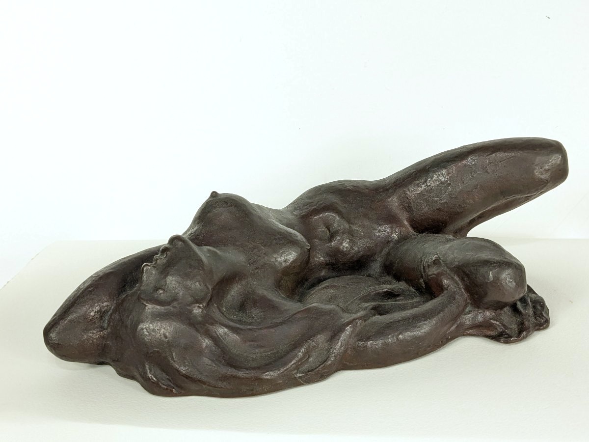 Languid Nude - Bronze, Circa 1950 #121-photo-6