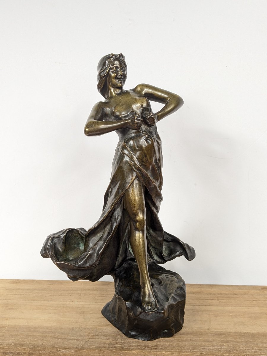 "the Little Giddygirl"—bronze By Fix-masseau (1869–1937), Circa 1900.