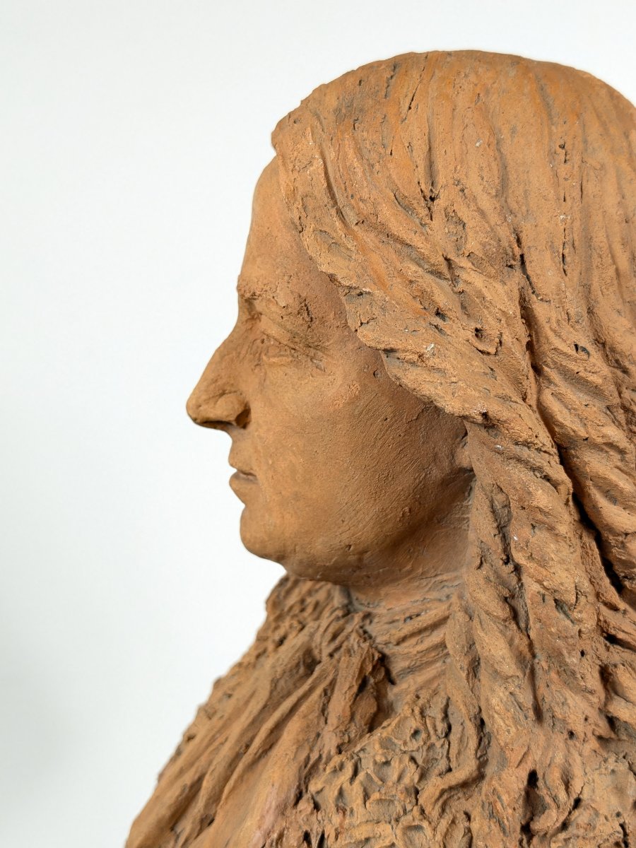 Portrait présumé d’un magistrat - terre cuite, fin du XVIIIe siècle-photo-4