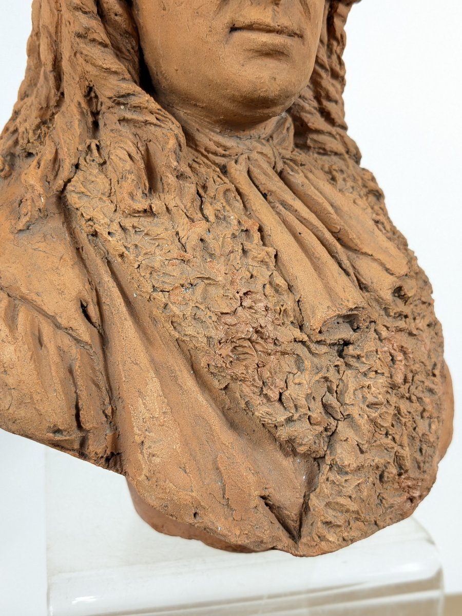 Portrait présumé d’un magistrat - terre cuite, fin du XVIIIe siècle-photo-7