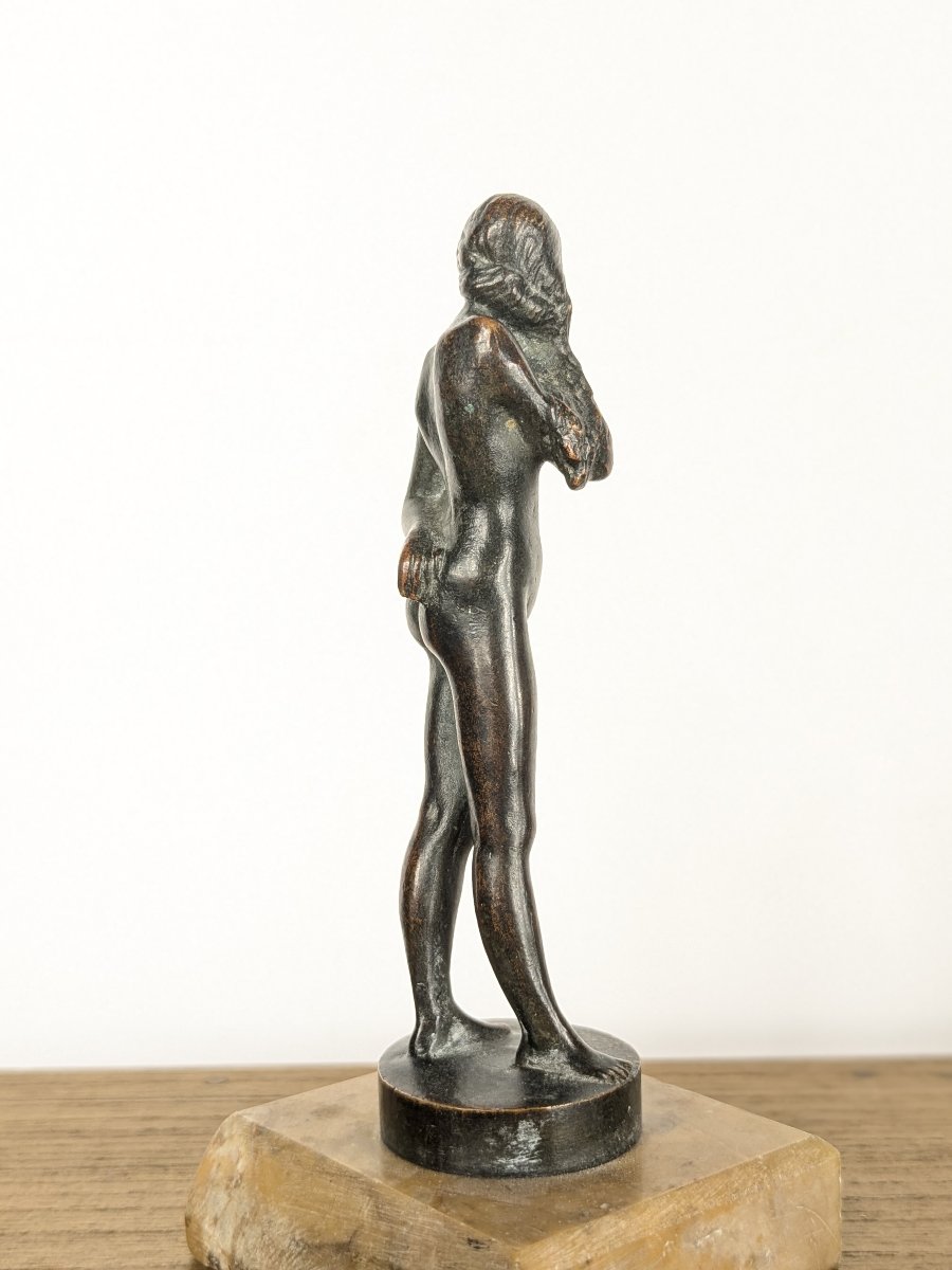 Nu féminin - miniature en bronze, fin du XIXe siècle-photo-4