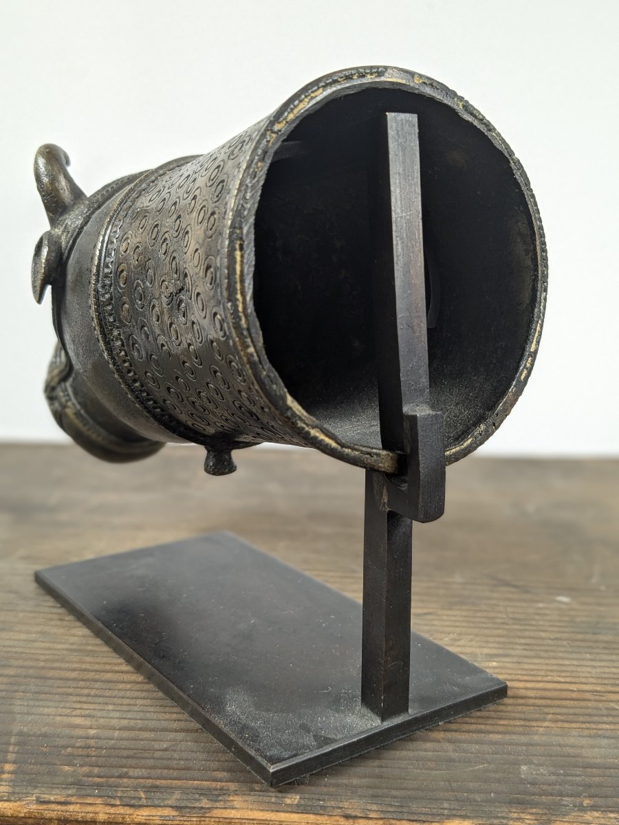 Protomé  de Nandi - bronze, Inde, XIXe siècle-photo-3