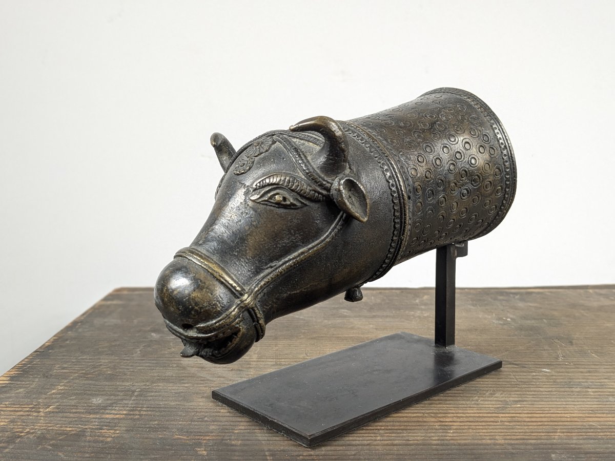 Protomé  de Nandi - bronze, Inde, XIXe siècle