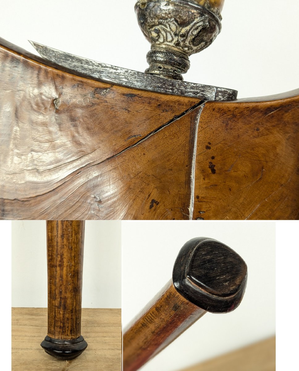 Keris With A Straight Blade And Carved Hilt, Indonesia, 19th Century-photo-7