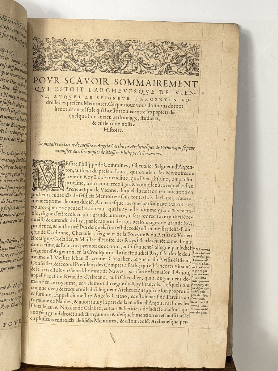 Philippe De Commines — Memoirs, Paris, Thomas Périer, 1580-photo-1
