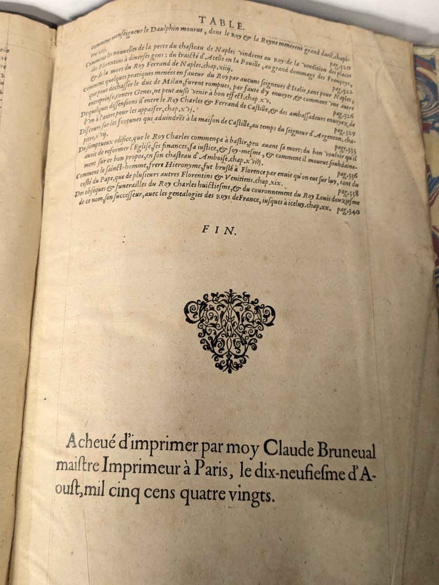 Philippe De Commines — Memoirs, Paris, Thomas Périer, 1580-photo-2
