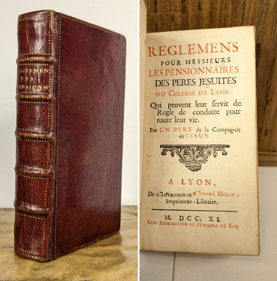 Jean Croiset — Règlemens des pensionnaires du Collège de Lyon, 1711-photo-3