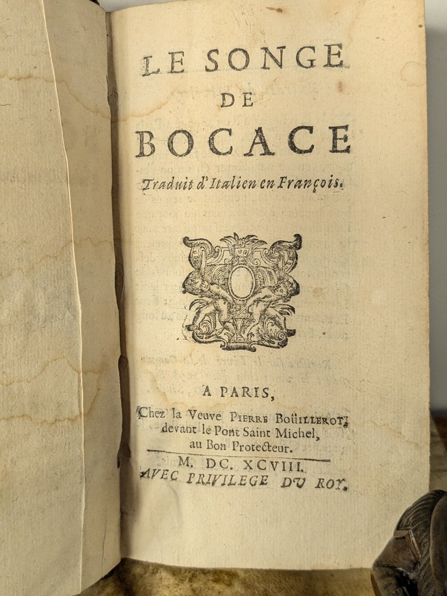 Boccaccio's Dream — Paris, Widow Of Pierre Boüillerot, 1698