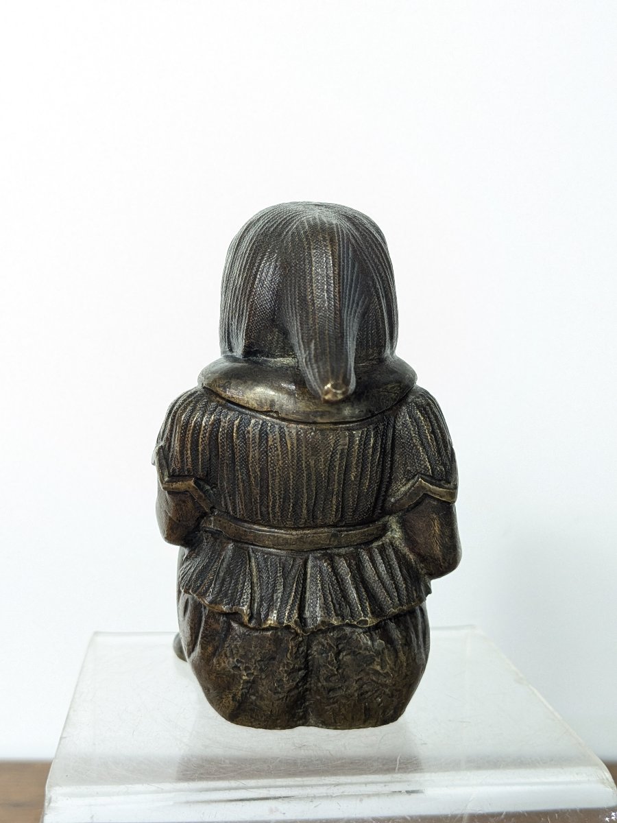 A Blacksmith Gnome — Bronze With A Brown Patina, Circa 1850-photo-2
