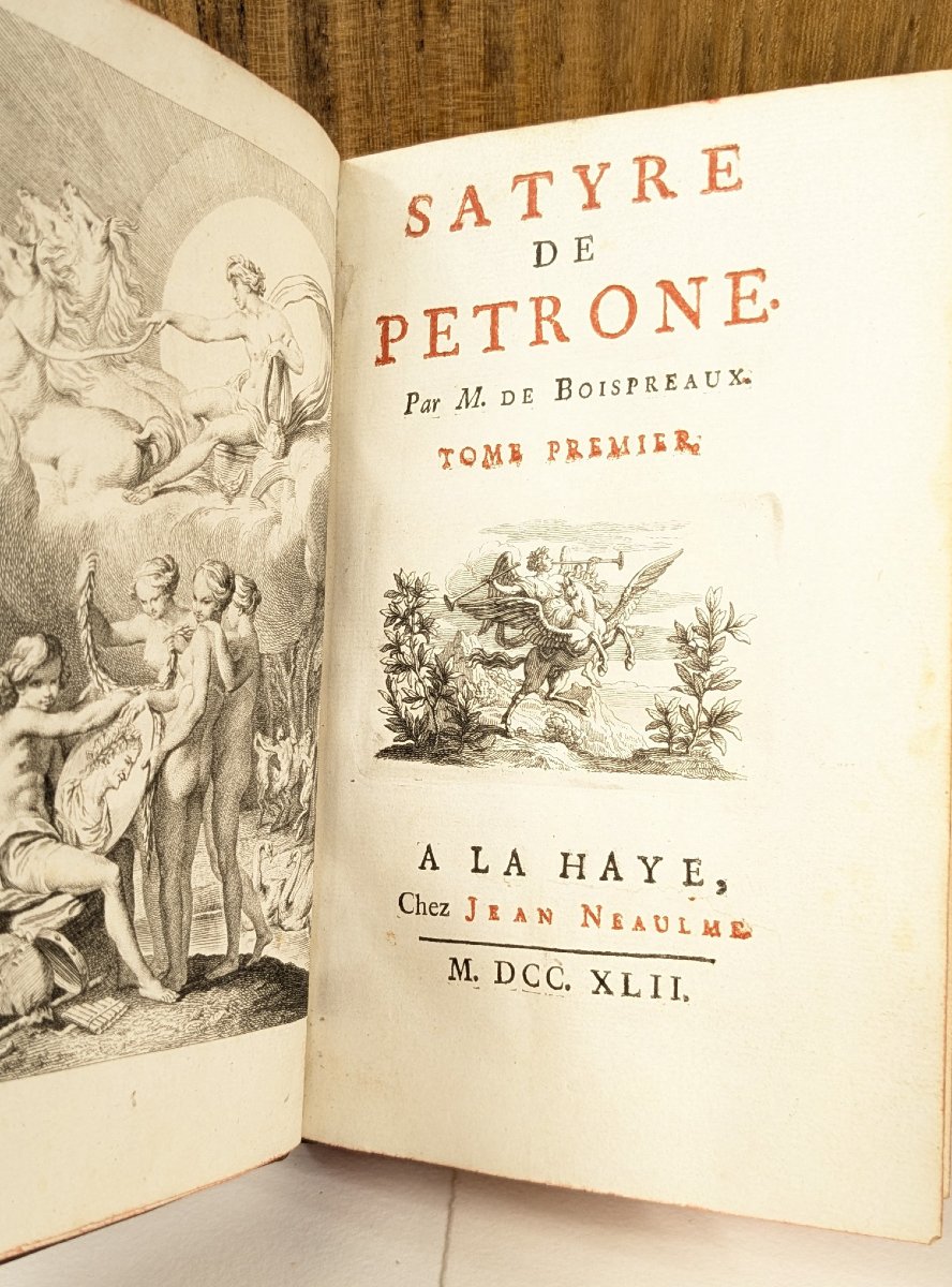 Petronius's *satire* — Translated By Boispréaux, The Hague, Jean Neaulme, 1742-photo-2