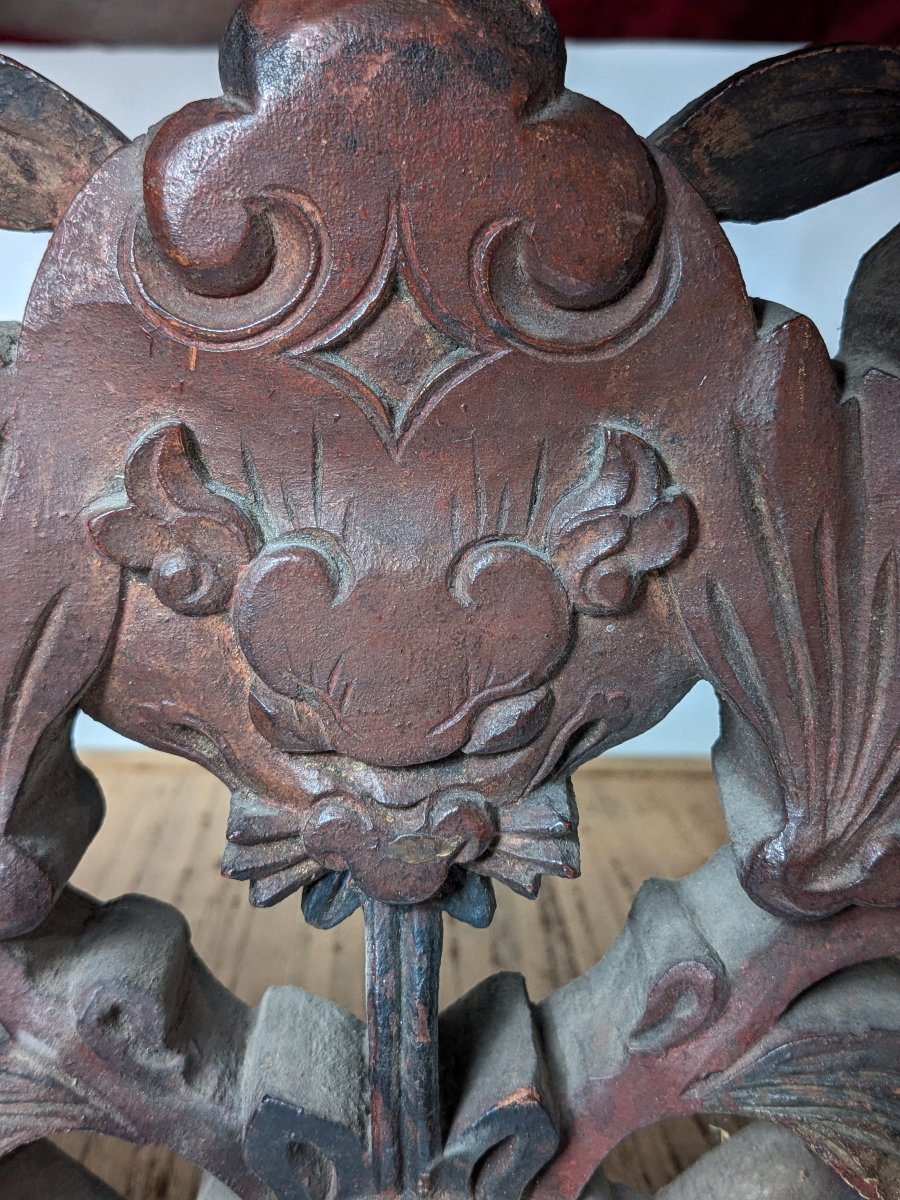 Chinese "five Blessings" Sign — Polychrome Wood, Late 19th Century-photo-8