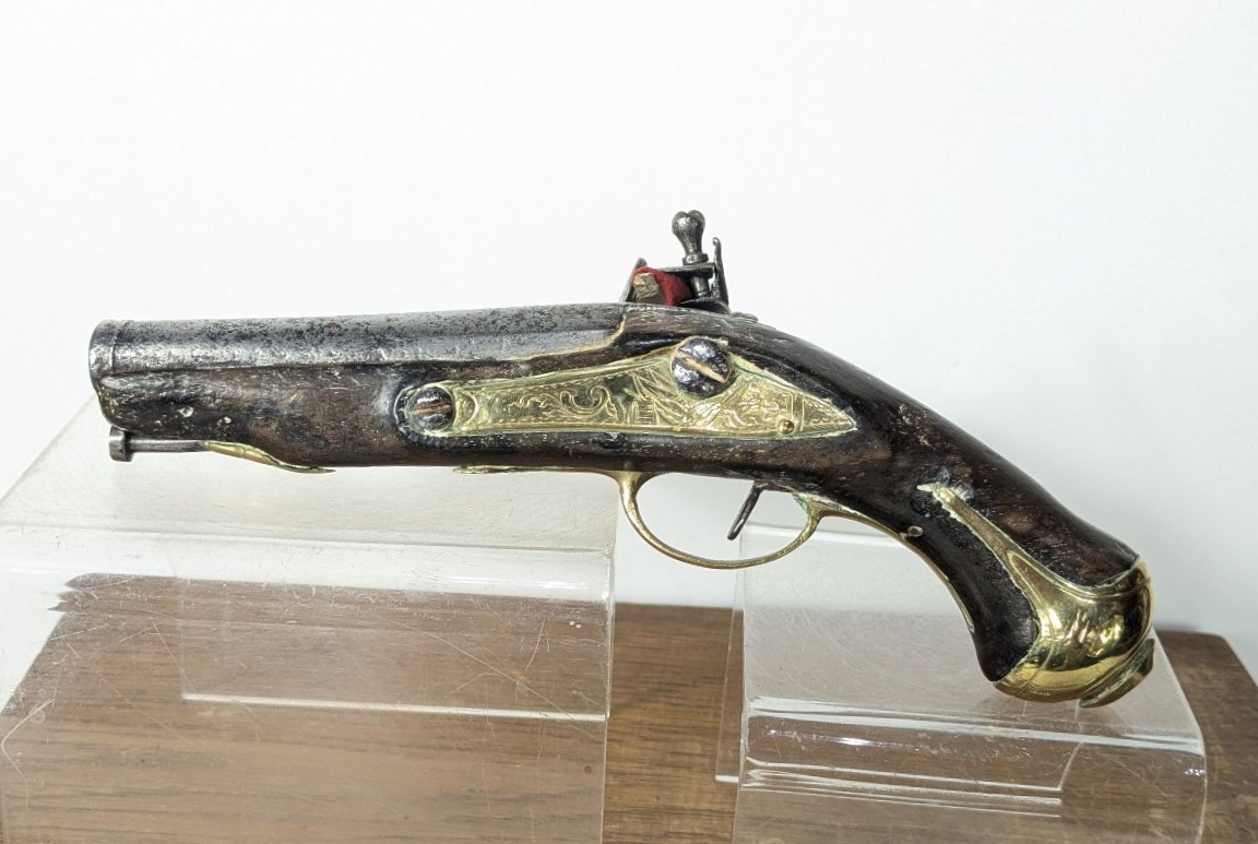 Petit pistolet à silex du XVIIIᵉ siècle-photo-2