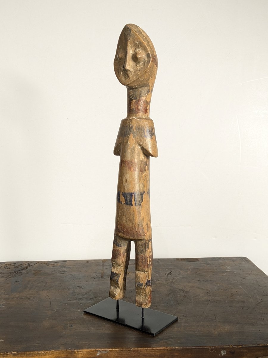 Grande figurine en bois polychrome Éwé - Togo-photo-2