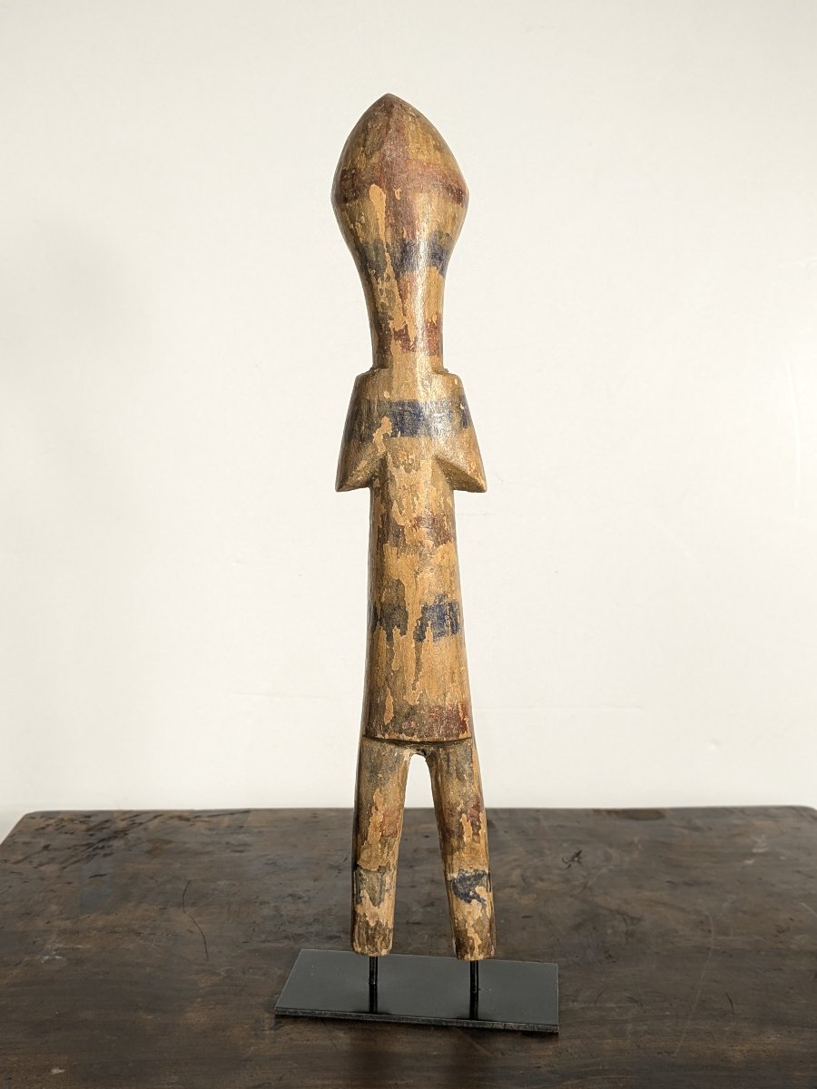 Grande figurine en bois polychrome Éwé - Togo-photo-2
