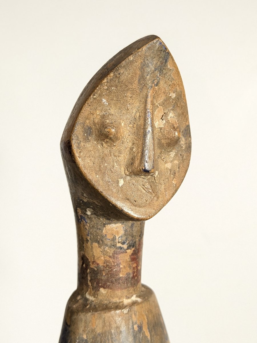 Grande figurine en bois polychrome Éwé - Togo-photo-8