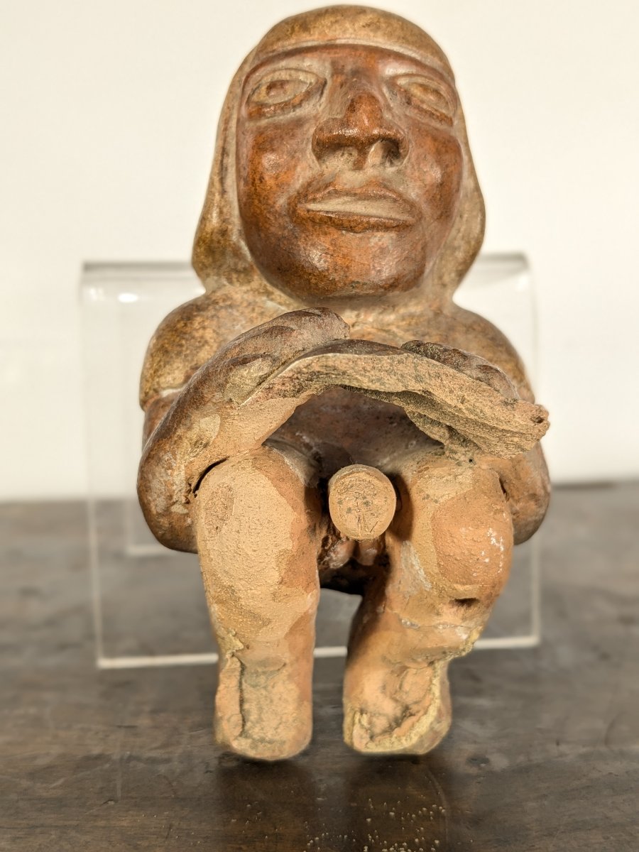 Figurine fragmentaire en terre cuite — Mochica Pérou IIIe-IXe siècle-photo-3