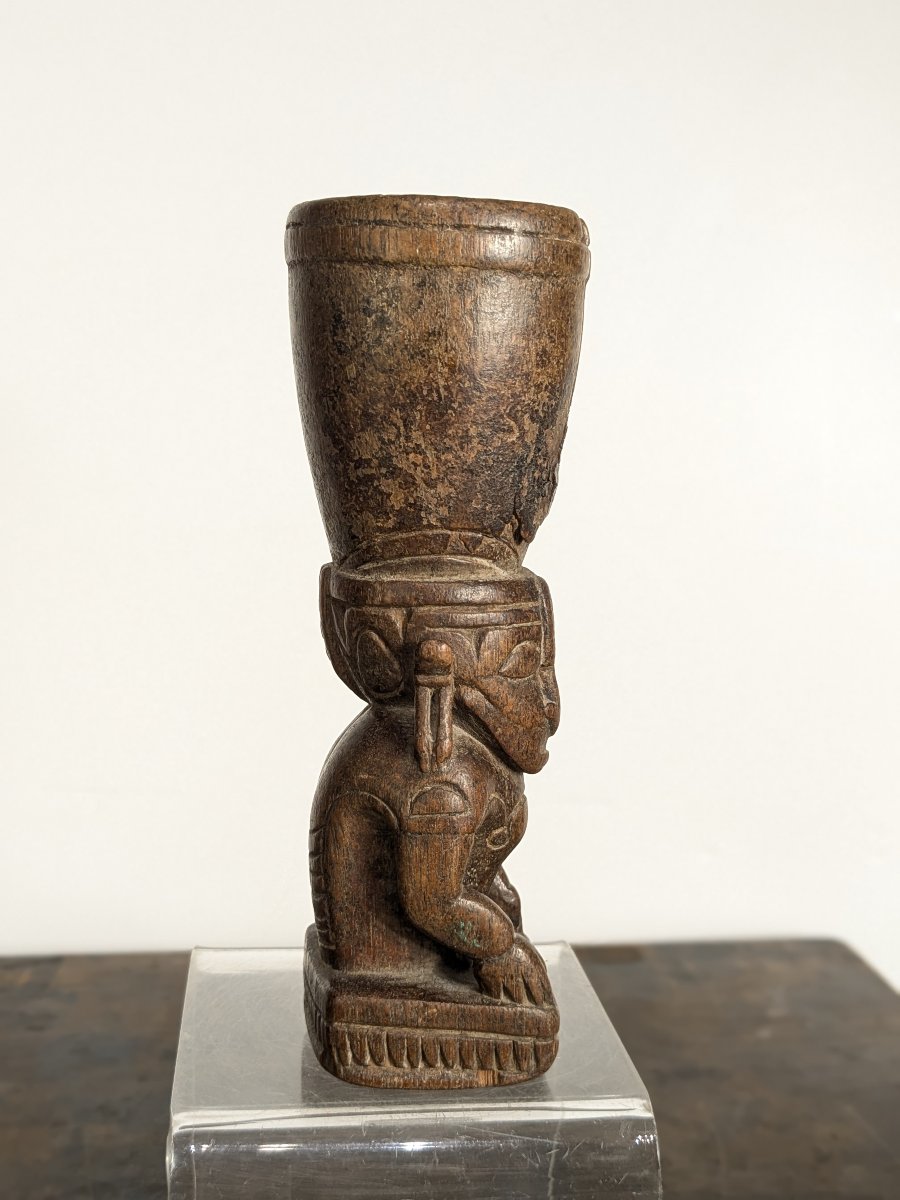Small Mortar - Dayak, Indonesia, Early 20th Century-photo-3