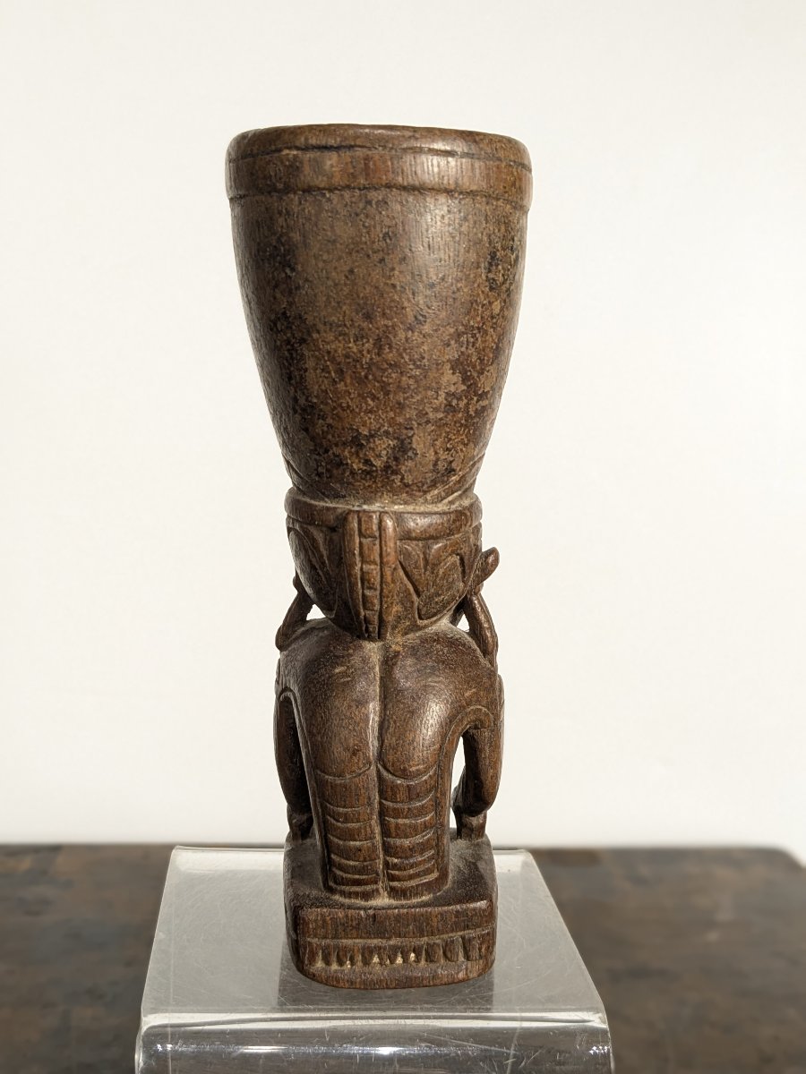 Small Mortar - Dayak, Indonesia, Early 20th Century-photo-4