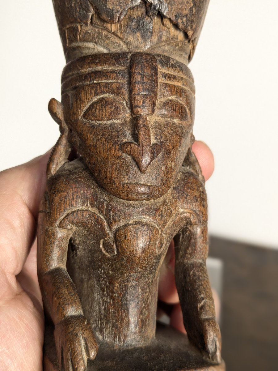 Small Mortar - Dayak, Indonesia, Early 20th Century-photo-3