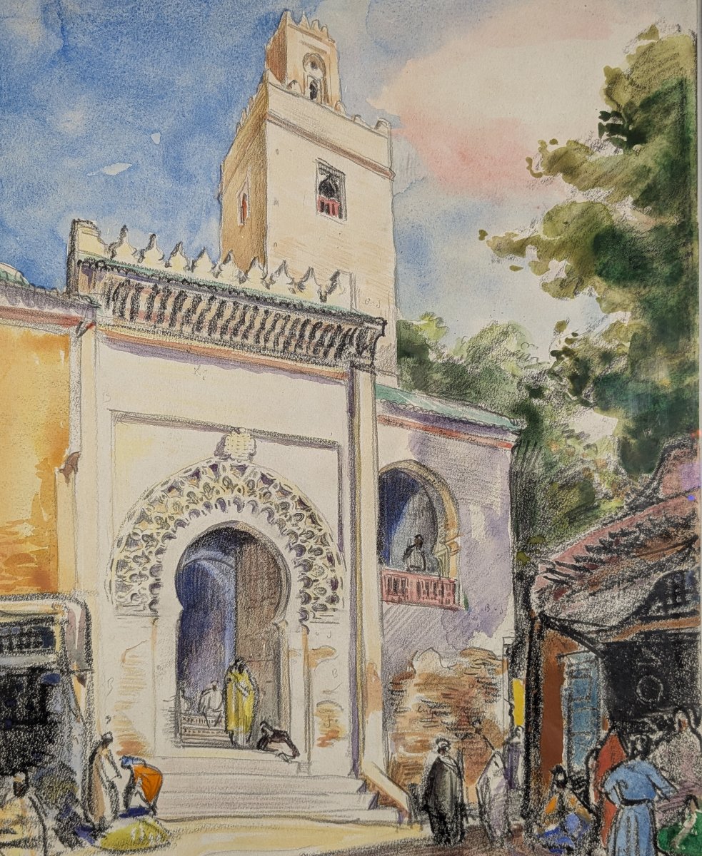 Vue de Fes - 1953 - Charles Ernest Smets (1909 -1987)