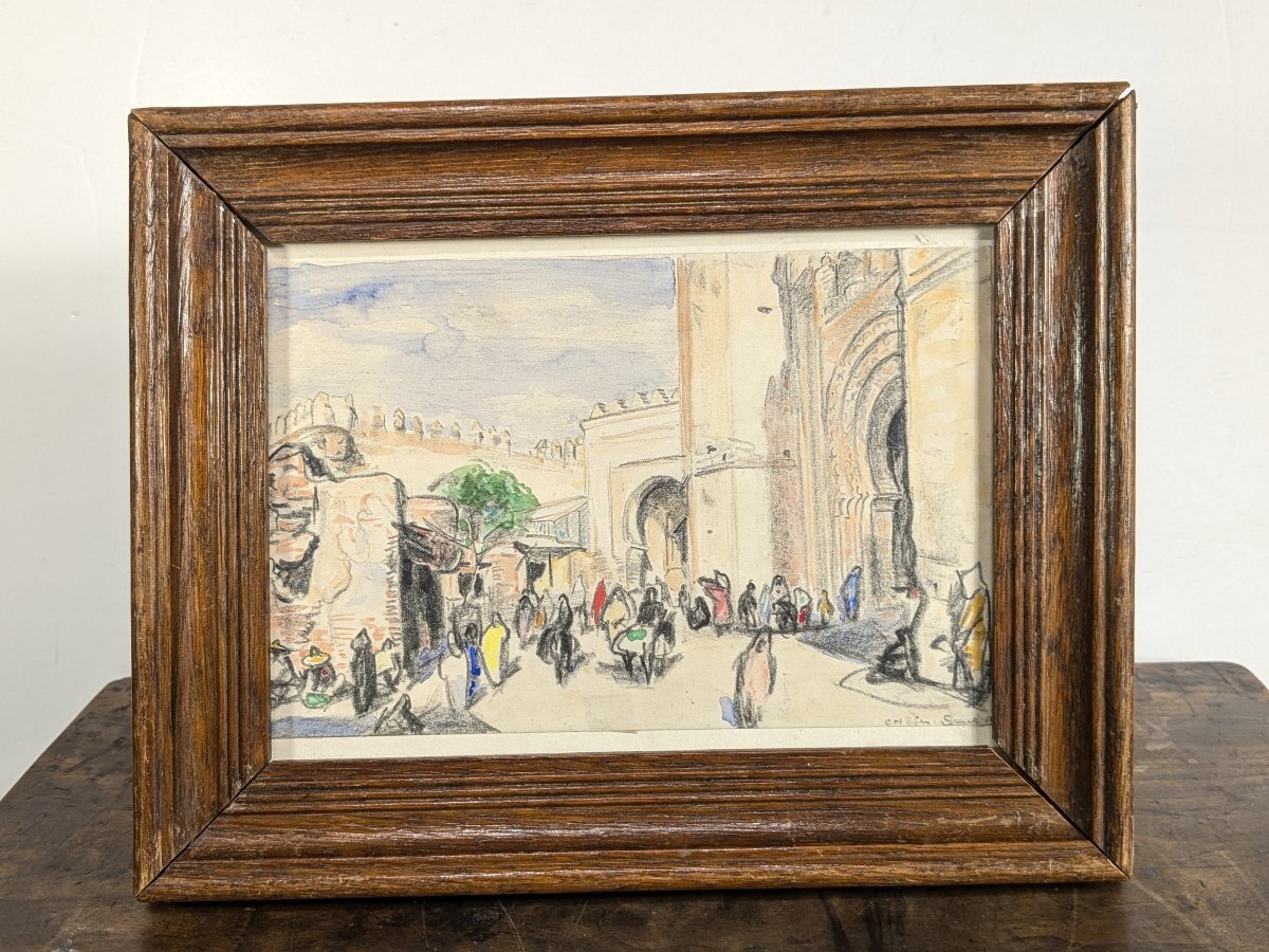 View Of Fez - 1953 - Charles Ernest Smets (1909–1987)