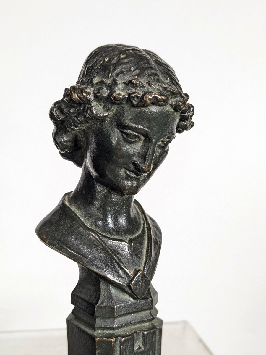 The Smile Of Reims – Late 19th-century Bronze-photo-2