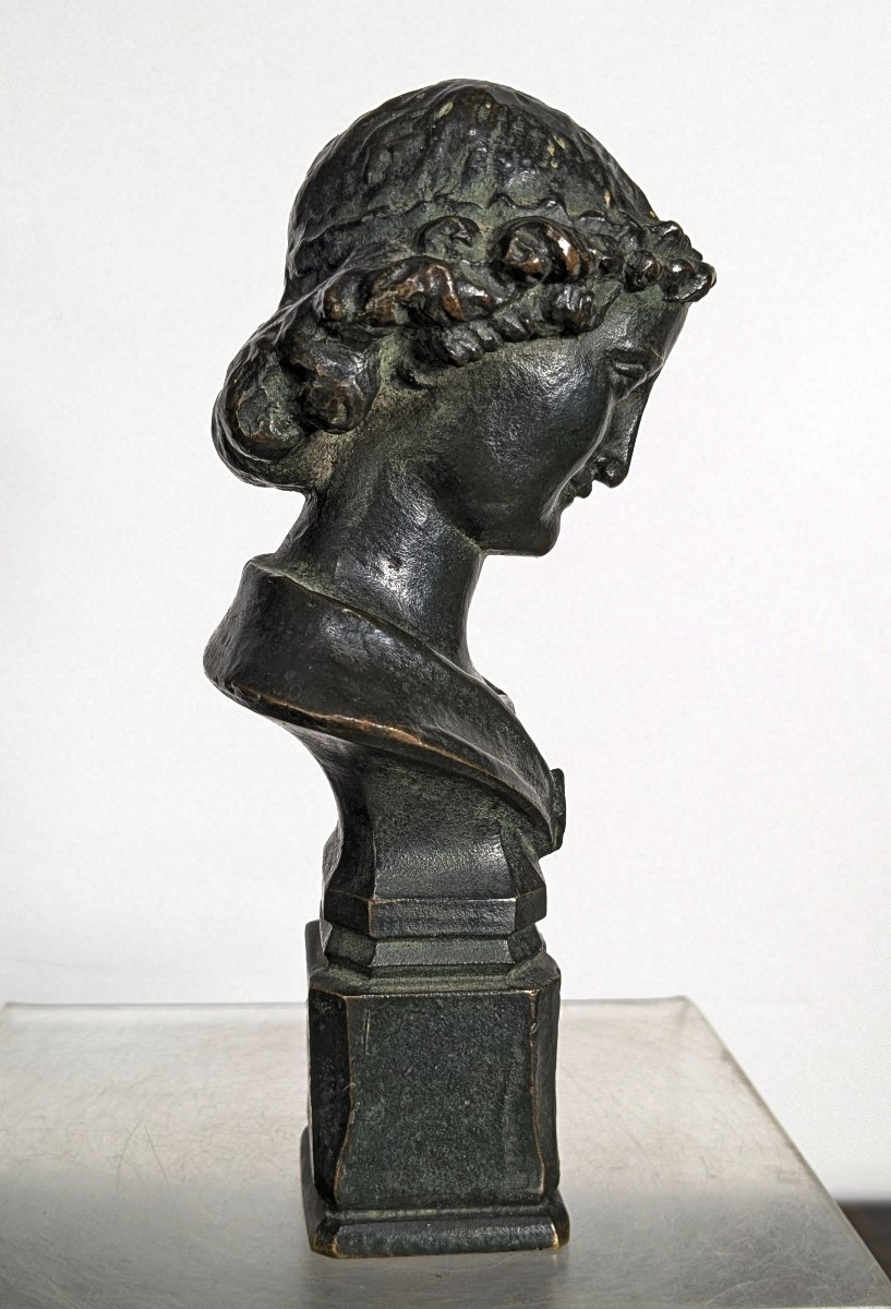 The Smile Of Reims – Late 19th-century Bronze-photo-3