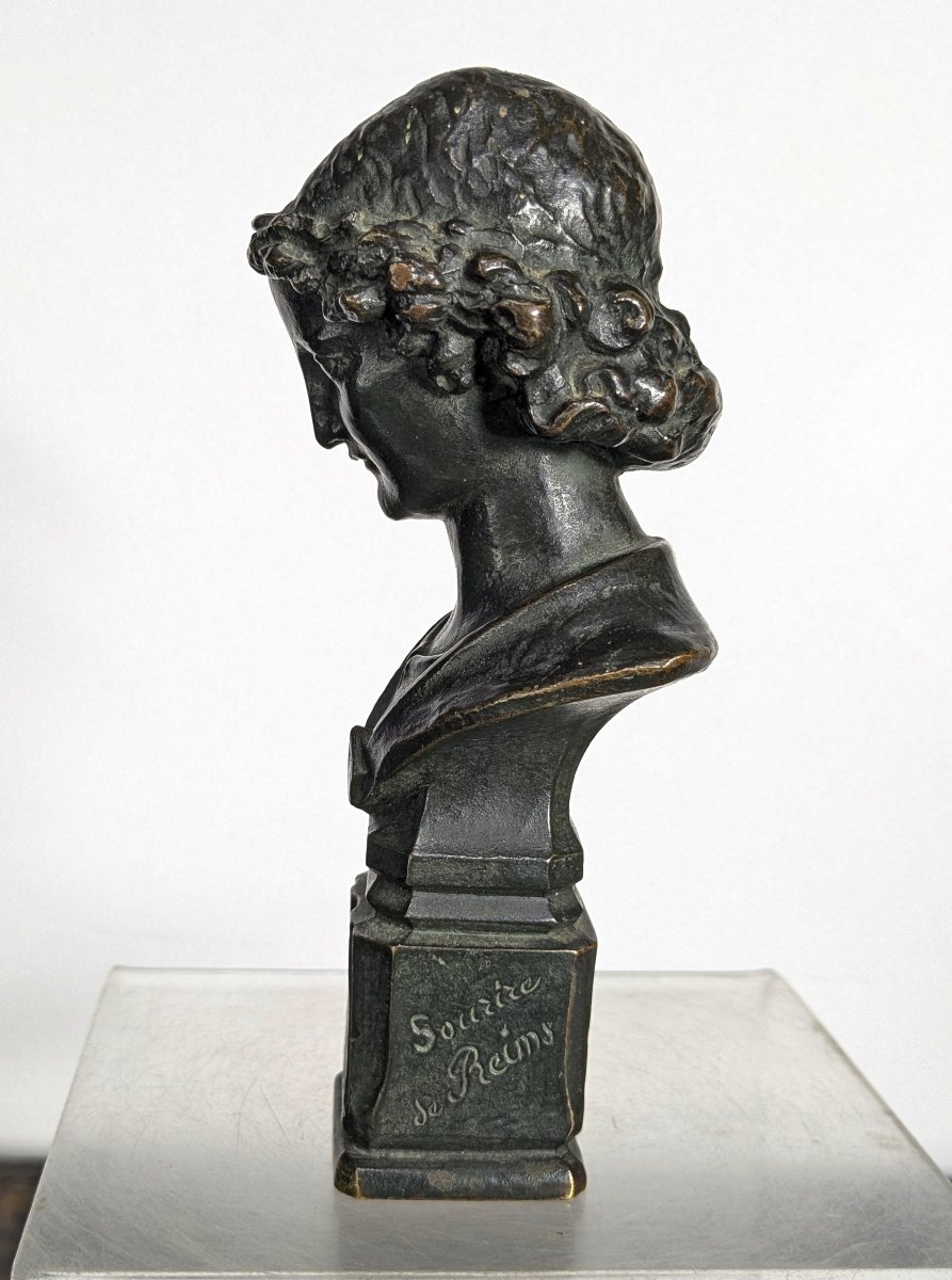 The Smile Of Reims – Late 19th-century Bronze-photo-1