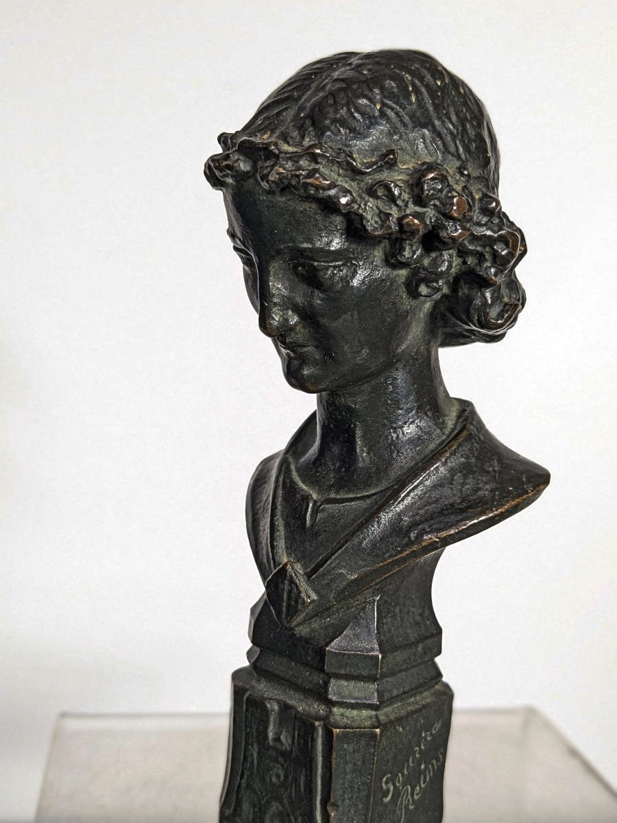 The Smile Of Reims – Late 19th-century Bronze-photo-5