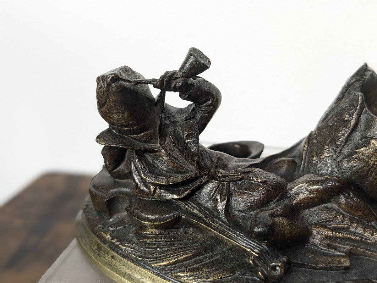 The Smoking Lizard—bronze Cigarette Case After Granville, Circa 1840–70-photo-4