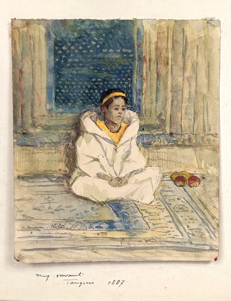 Young Servant, Tangier 1887 - Joseph Milner Kite 1862 - 1945-photo-3