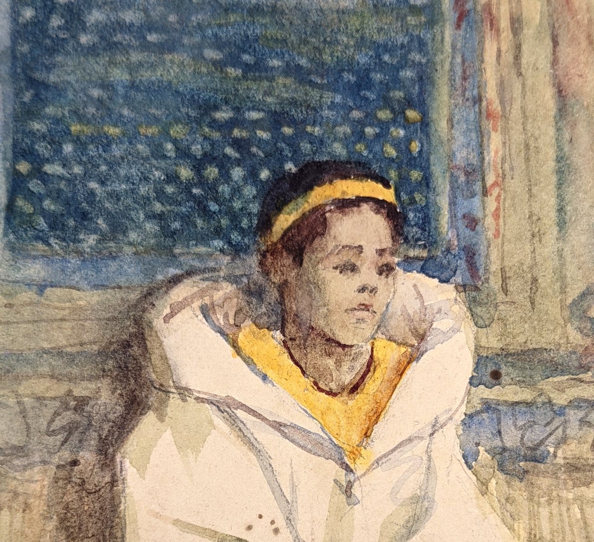 Young Servant, Tangier 1887 - Joseph Milner Kite 1862 - 1945-photo-6