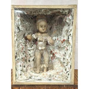 Wax Doll, Louis XVI Period In A Box. XVIIIth