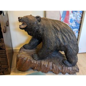Very Large Ainu Bear, Japan 1960-70 - Wood - Monoxyl