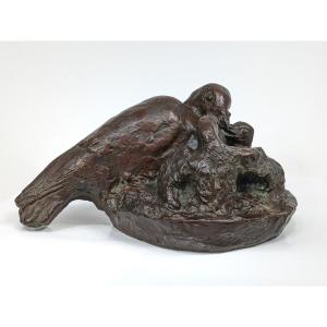 The Beakque, Bronze 1920-40  - Yoshitomo Watanabe, Japan