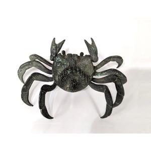 Crabe ou étrille /  bronze Japon 1930