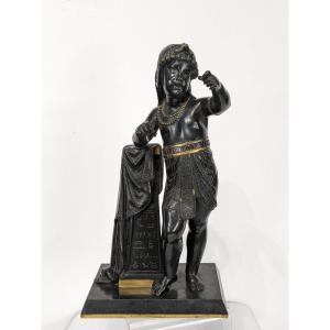 Le petit pharaon - bronze egyptomania circa 1860-80