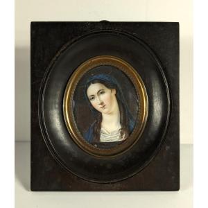 The Virgin Mary - Miniature Dated 1823