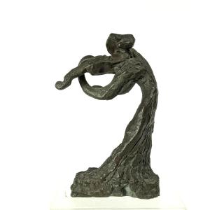 La violoniste - petit bronze circa 1960 - #509